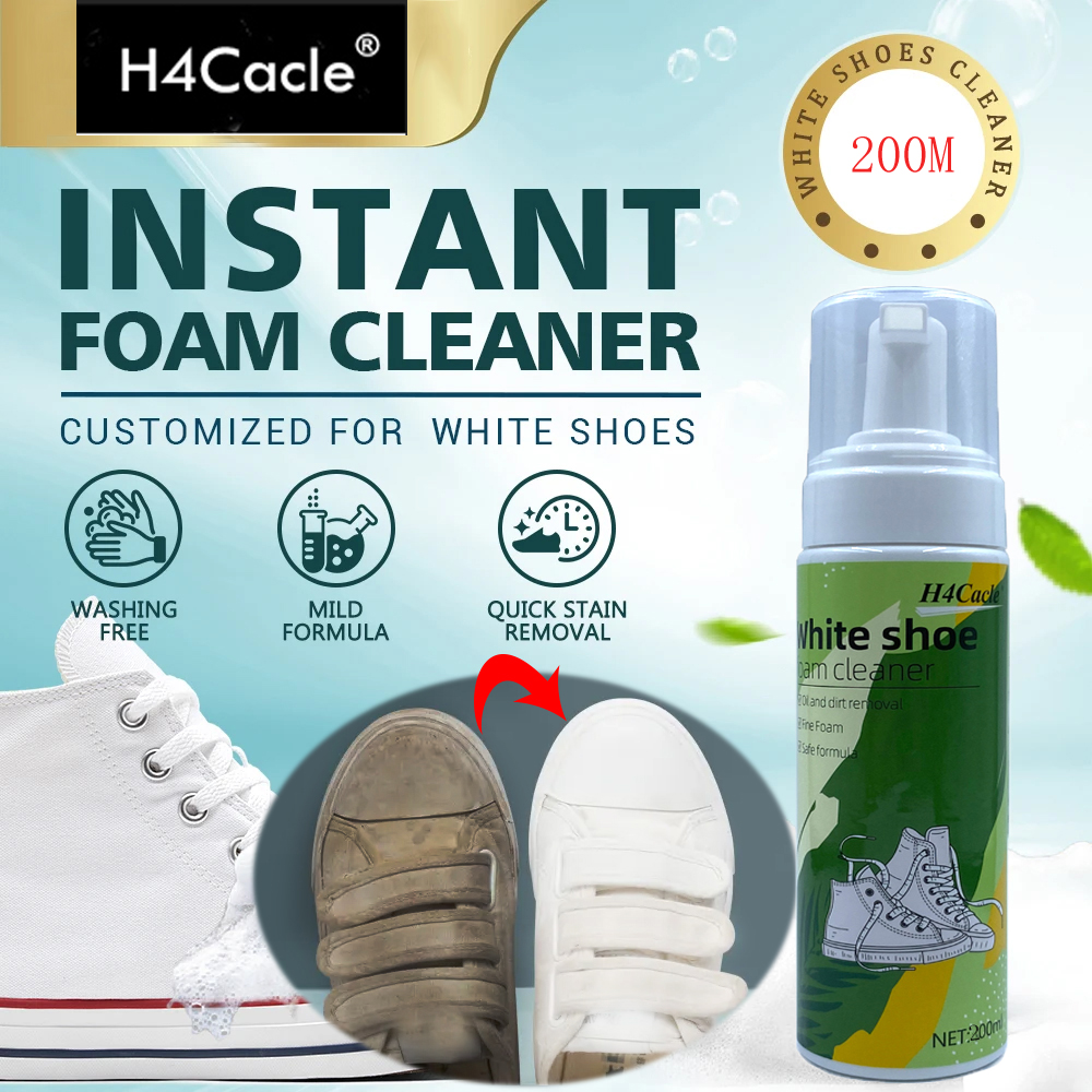 Sneaker Care Foam - H4Cacle Multipurpose Sneaker Cleaner White Mesh