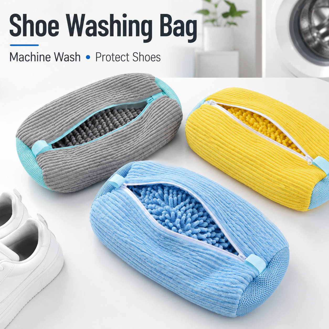 Sneaker Care Cleaning Kit - Machine Washable Shoe Cleaning Bag for