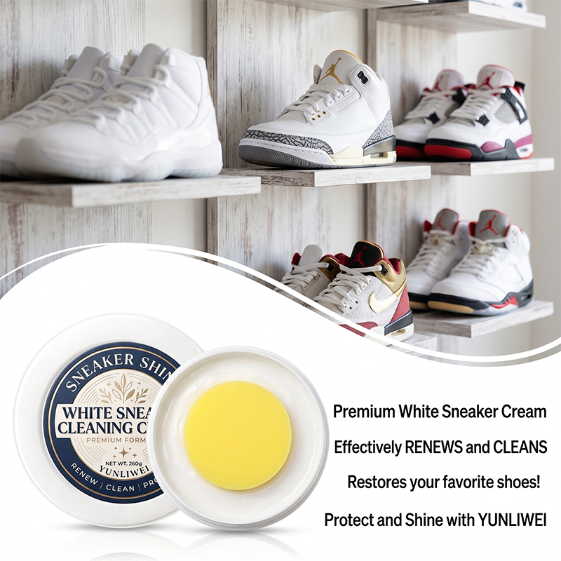 Sneaker Care Cleaning Kit - YUNLIWEI Waterless White Shoe Cleaner Cream