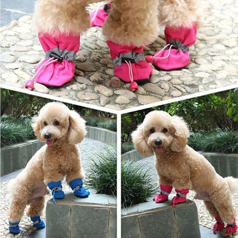 Shoe Polish Cream - New 4Pcs Dog Shoes Waterproof Anti-slip