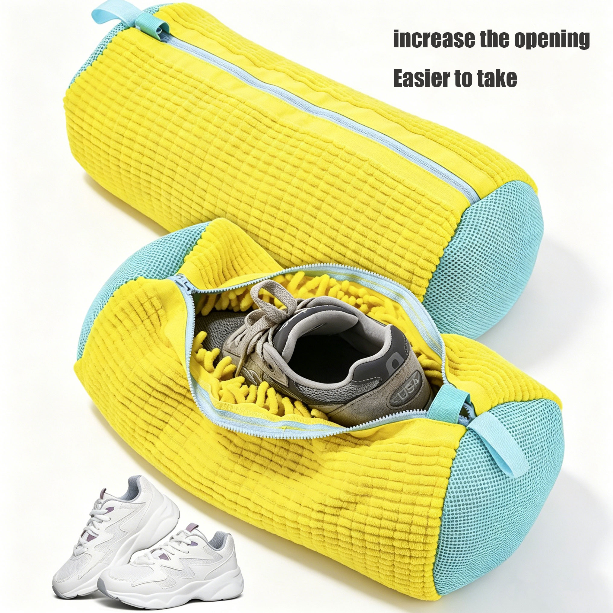 Sneaker Care Cleaning Kit - Durable Shoe Washing Machine Bag for