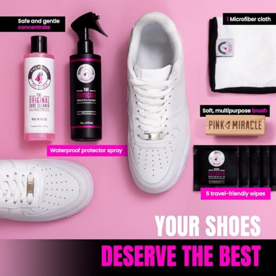 Pink Miracle Shoe Care Kit - I - đánh giá và giá Sneaker Protector Spray