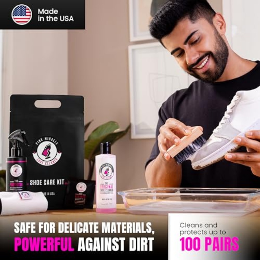 Pink Miracle Shoe Care Kit - I - đánh giá và giá Sneaker Protector Spray