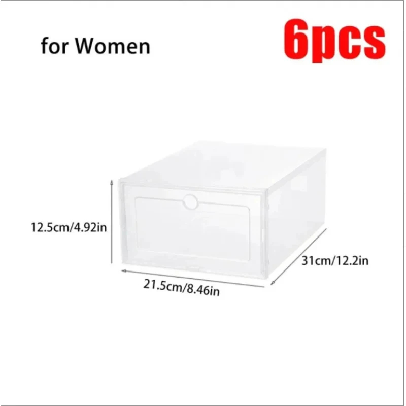 6PCS Transparent Shoe Boxes St - đánh giá và giá Shoe Box Display