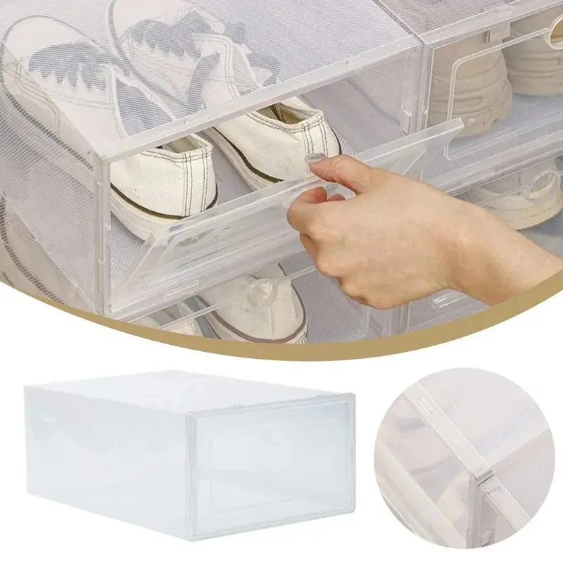 6PCS Transparent Shoe Boxes St - đánh giá và giá Shoe Box Display