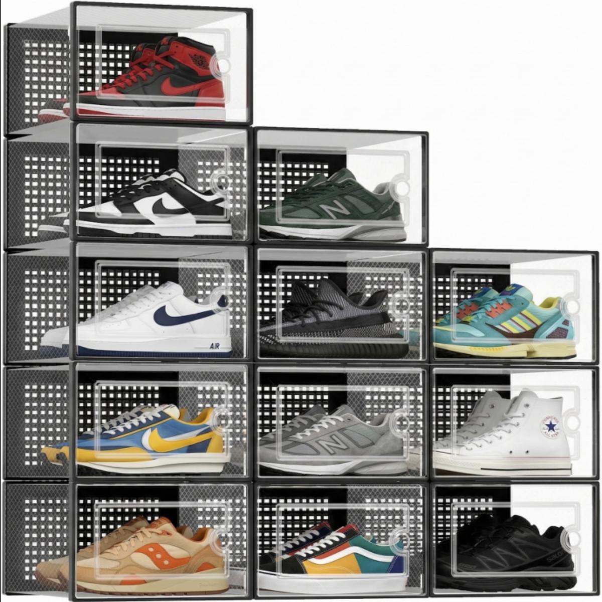 Stackable Clear Plastic Shoe S - đánh giá và giá Shoe Box Display