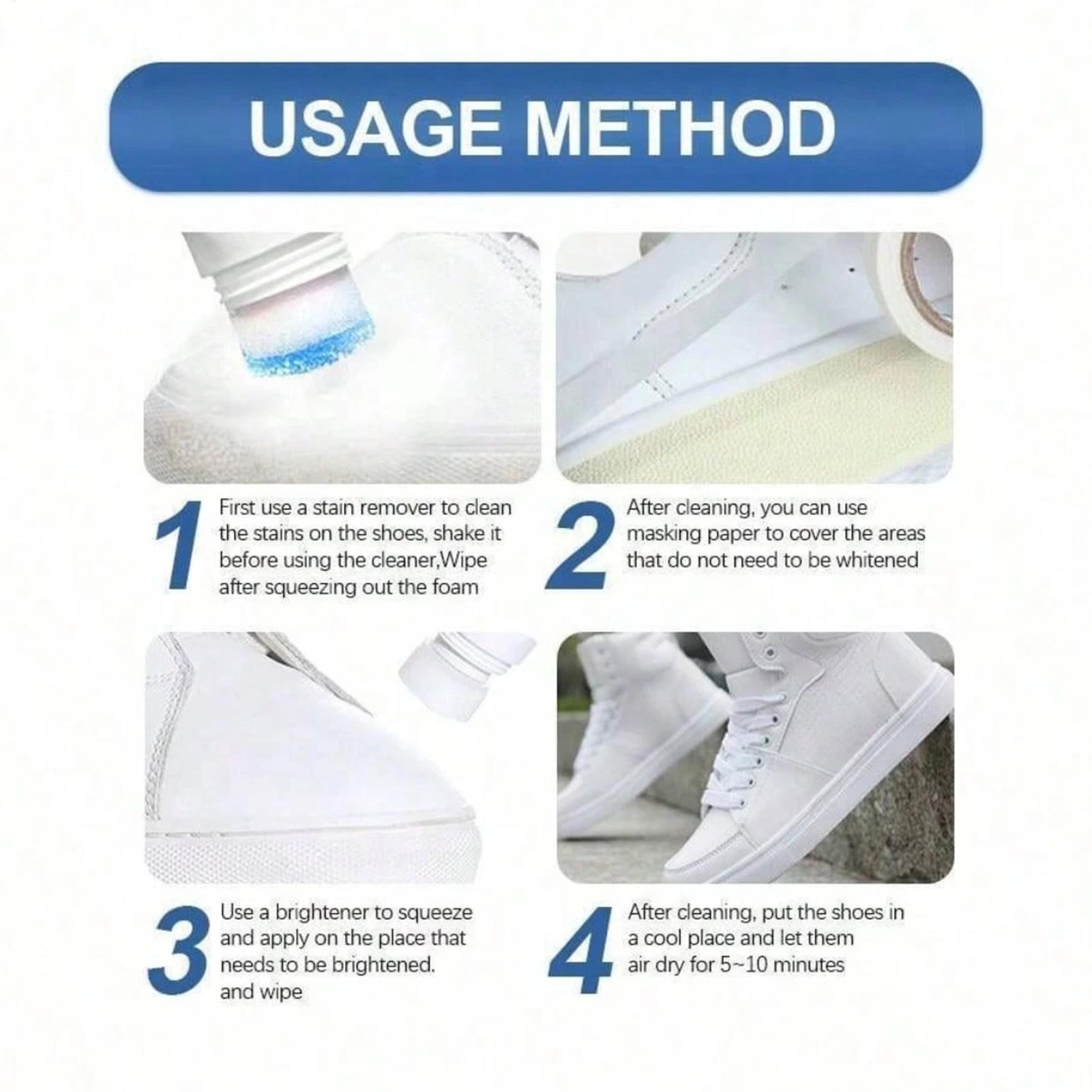 No-Wash Foam Shoes Cleaner 100 - đánh giá và giá Sneaker Care Foam