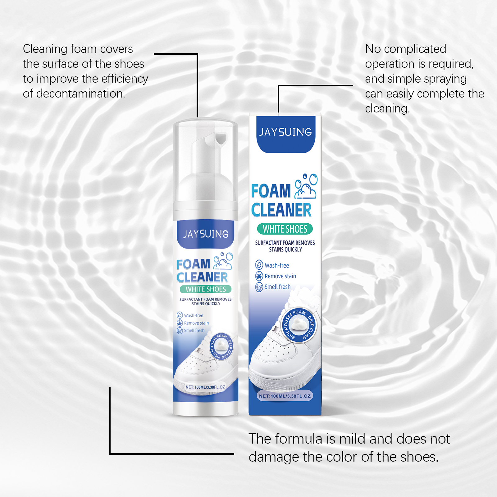 White Shoes Foam Cleaner No Ri - đánh giá và giá Sneaker Care Foam
