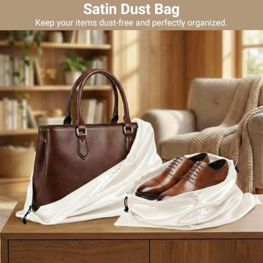 4 Pack Satin Dust Bag 15.7x19. - đánh giá và giá Shoe Bag Dust