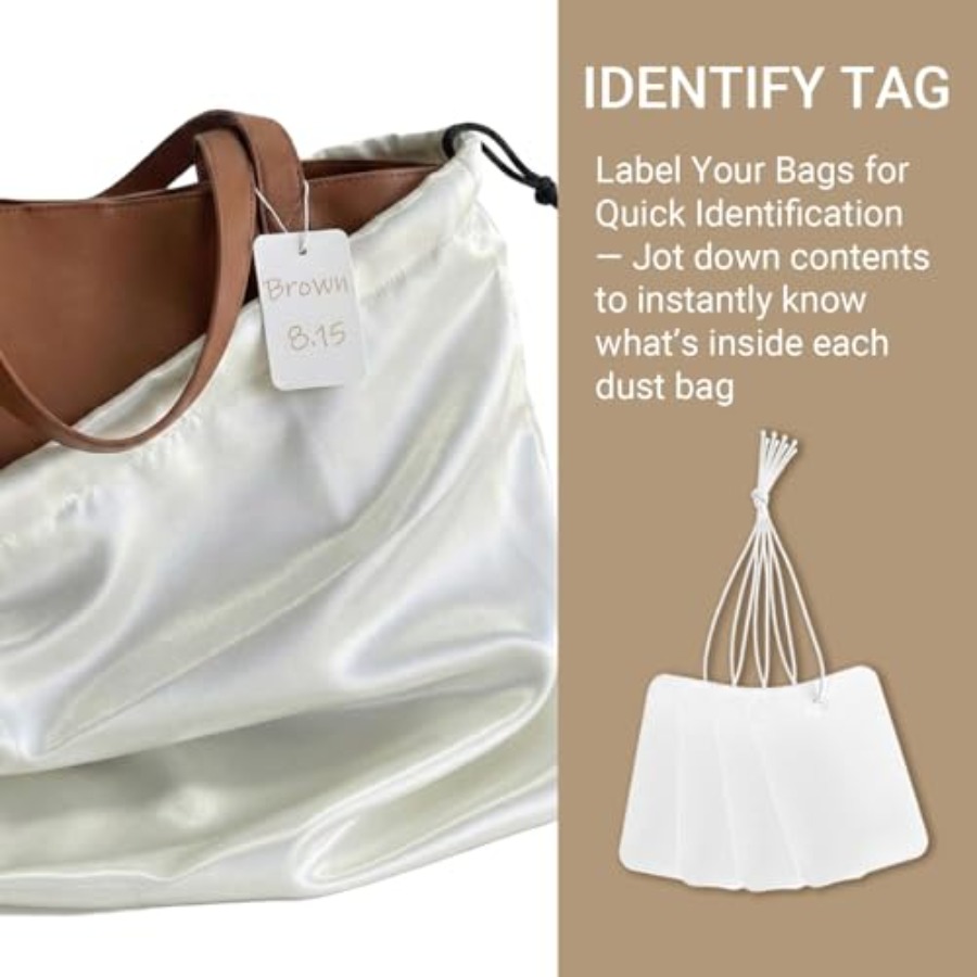 4 Pack Satin Dust Bag 15.7x19. - đánh giá và giá Shoe Bag Dust