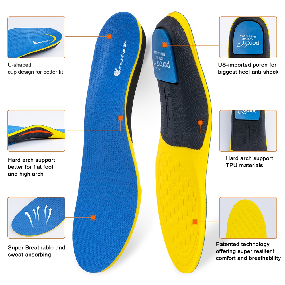 Flat Feet Arch Support Inserts - đánh giá và giá Sneaker Care Foam
