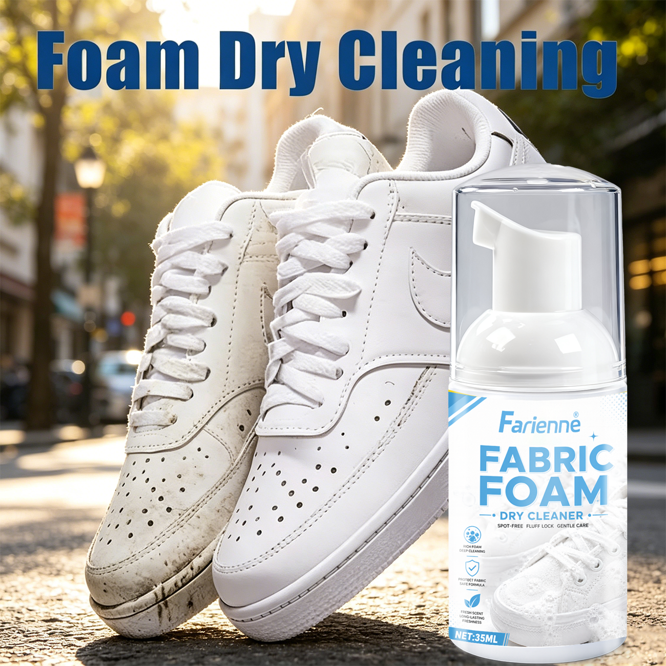 Farienne Fabric Foam Dry Clean - đánh giá và giá Sneaker Care Cleaning Kit