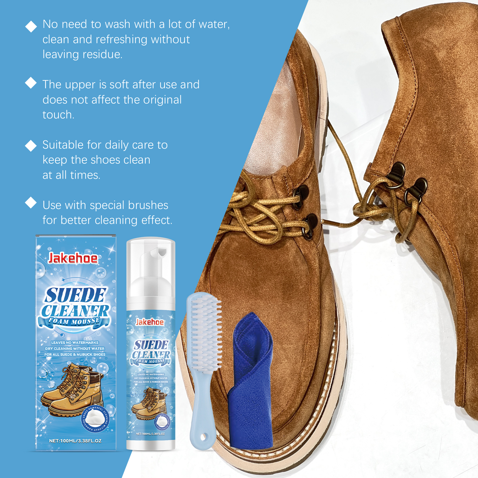 Suede Cleaner Kit Leather Velv - đánh giá và giá Sneaker Care Foam
