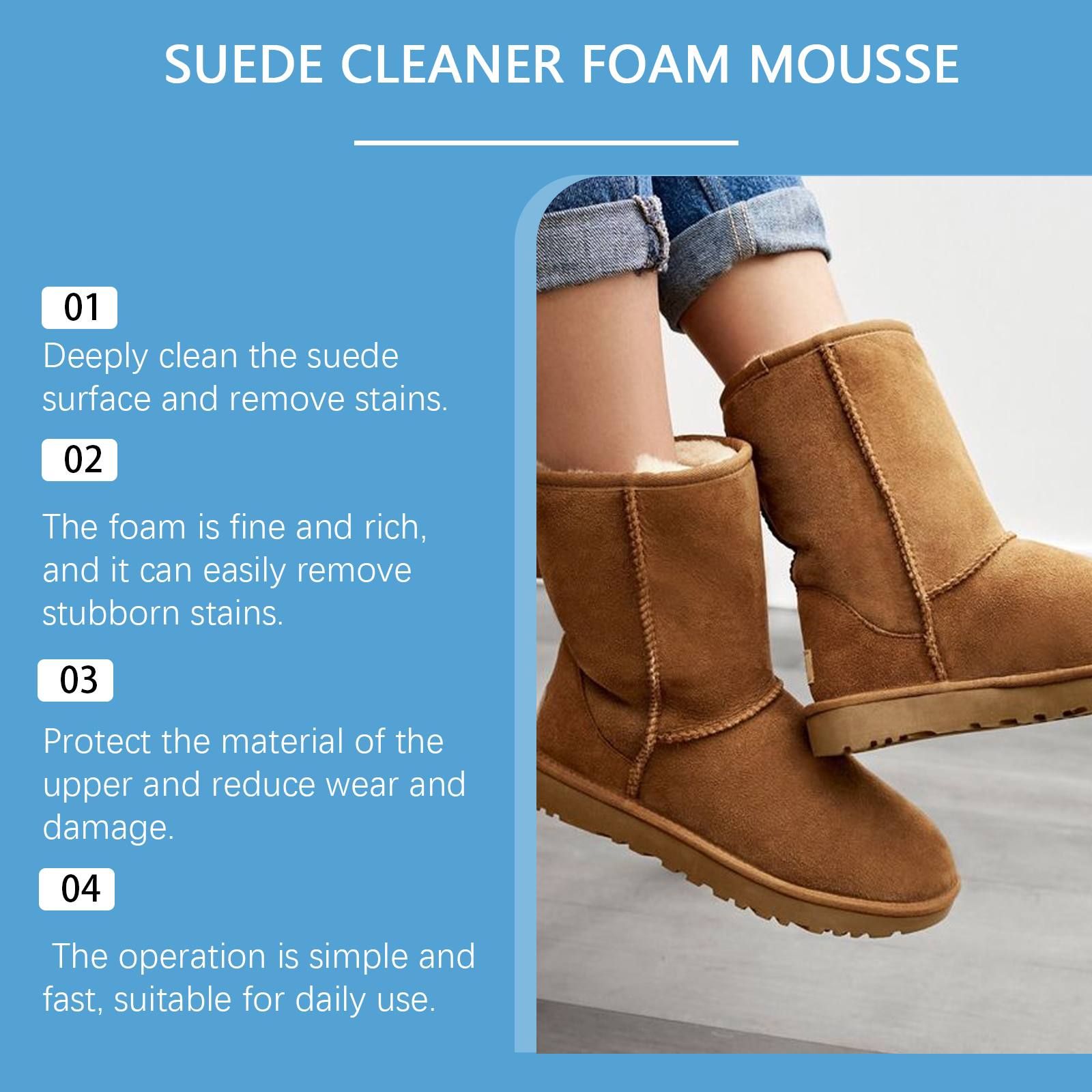 Suede Cleaner Kit Leather Velv - đánh giá và giá Sneaker Care Foam