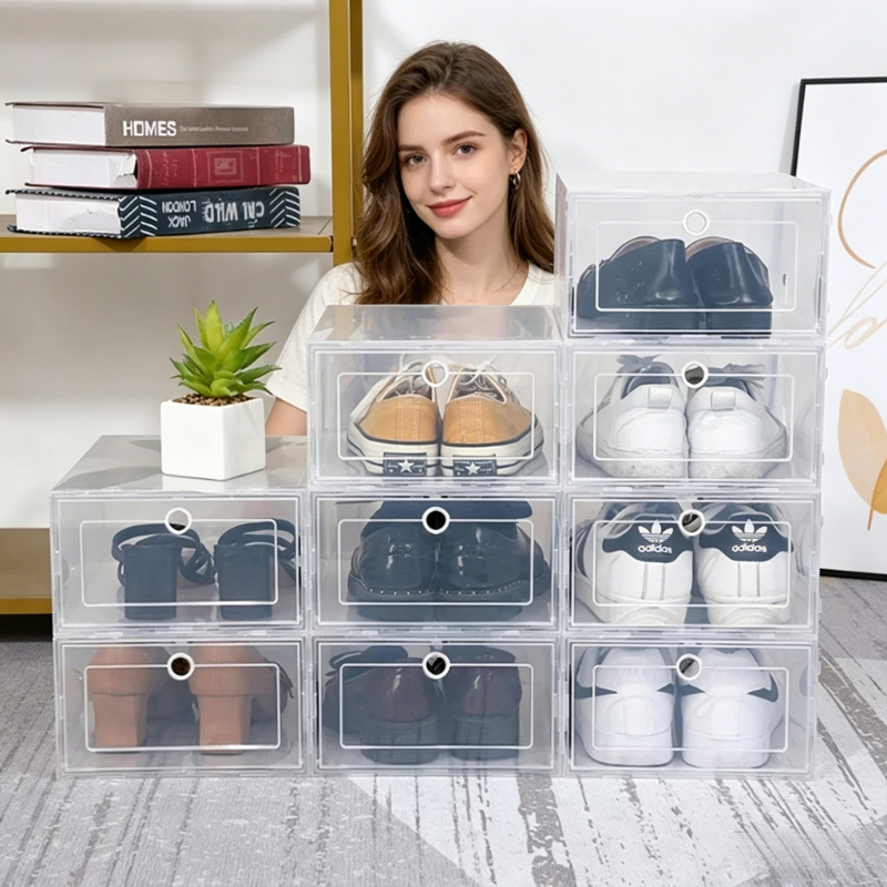 6 Pack Transparent Shoe Boxes, - đánh giá và giá Shoe Box Display
